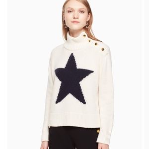 Kate Spade Broomstreet Star Turtleneck Sweater